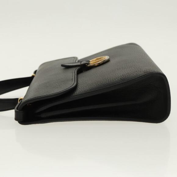 DIOR Hand Bag Leather Black Gold - Picture 5 of 13